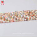 10-11mm Multi Color Freshwater Pearl Strand, Button Round